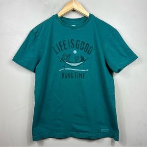 Life Is Good - Hang Time Green Summer Short Sleeve